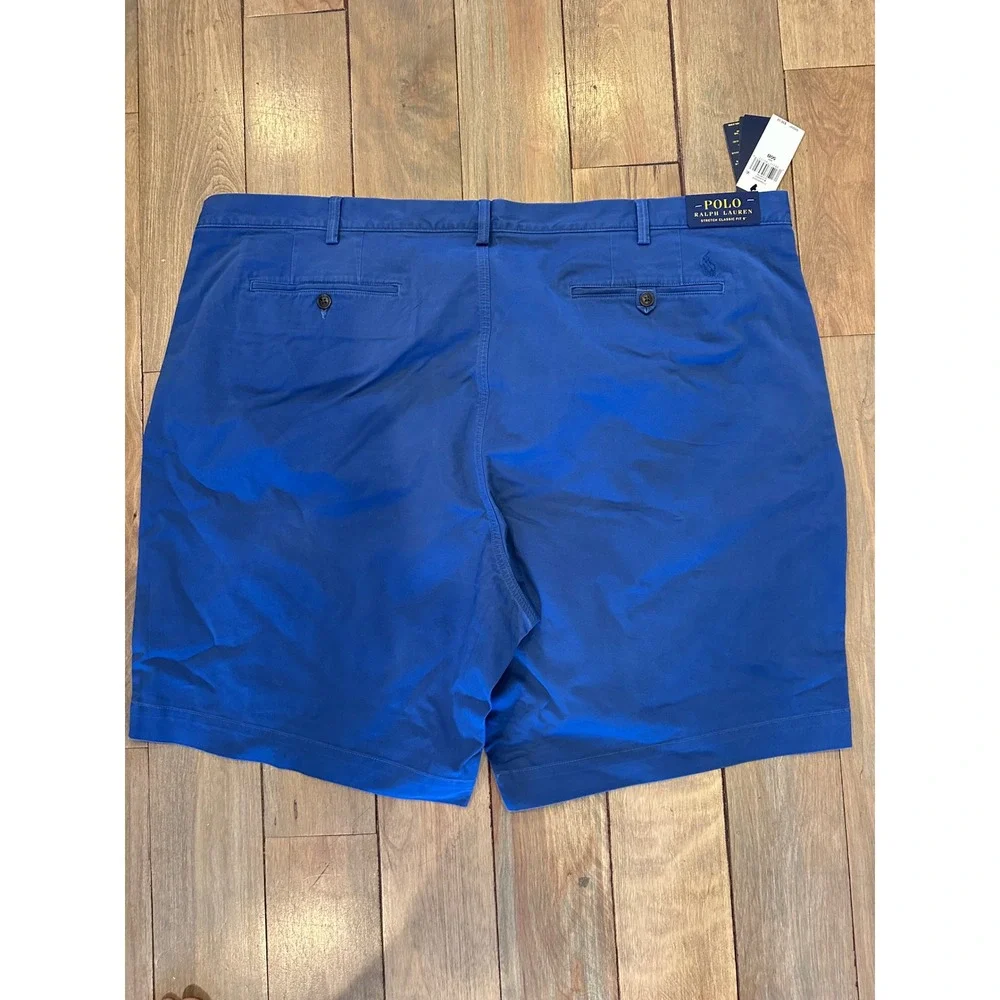 Polo Ralph Lauren Mens Big & Tall 50 Old Royal Blue Stretch Classic Fit 9 Shorts